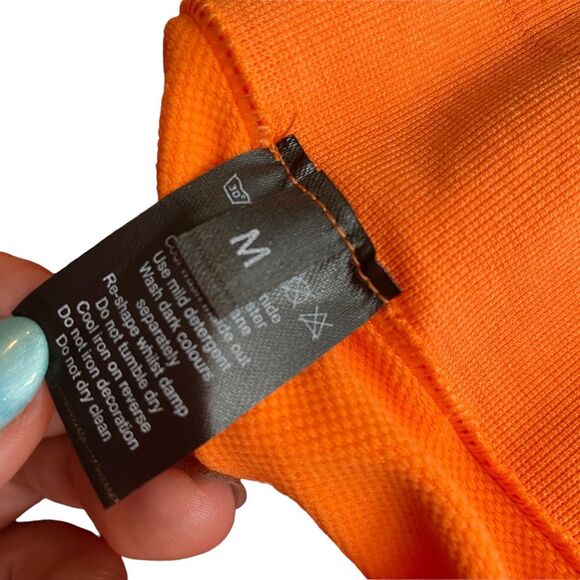 Alphalete Amplify Legging Size M Ombre Strawberry Orange Seamless Scrunch New - Picture 9 of 10